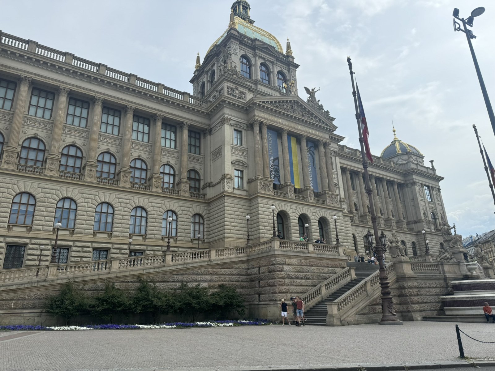 The National Museum above Wenceslas Square