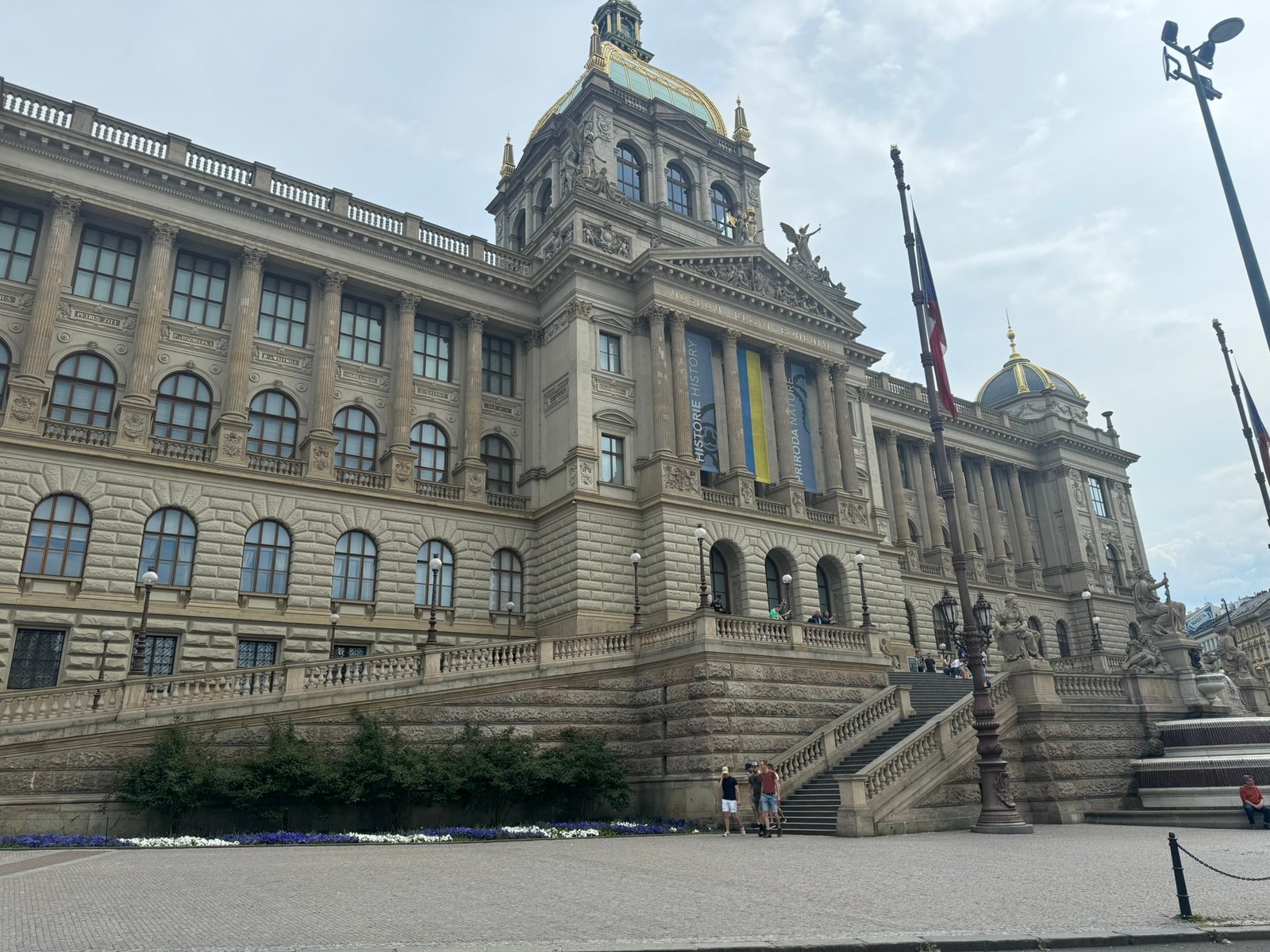 The National Museum above Wenceslas Square